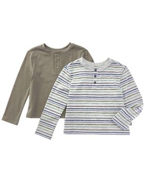 Splendid 2Pk Henley - Gray