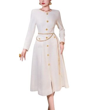 Olivia Taylor Midi Dress - White