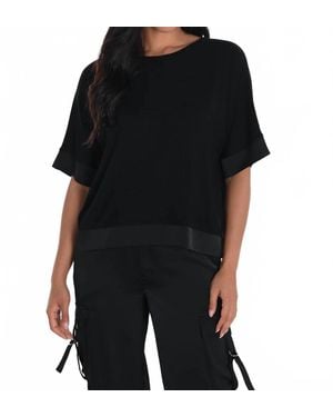 FRANK LYMAN Hip-Length Top - Black