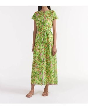 Saloni Bettie B Midi Dress - Green