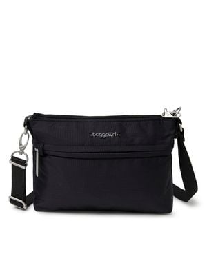 Baggallini Securtex Anti-Theft Memento Crossbody Bag - Black