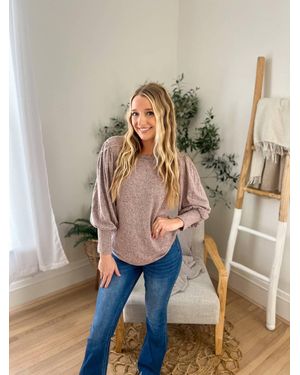 Lovely Melody Samantha Bubble Sleeve Top - Multicolor