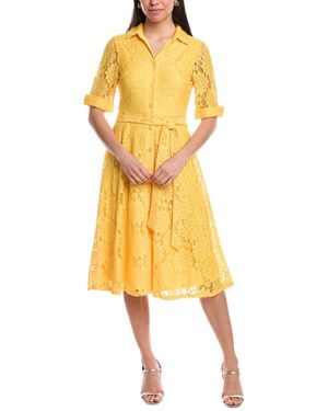 Maison Tara Lace Shirtdress - Yellow