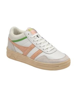 Gola Swerve Clb519-102 Sneakers Ivory Lace Up Lifestyle Shoes Htat1774 - White