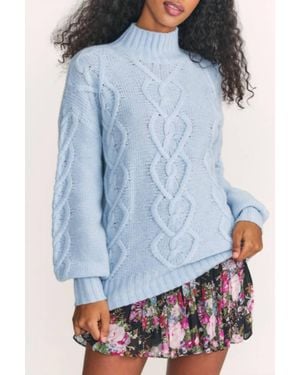 LoveShackFancy Izia Pullover - Blue