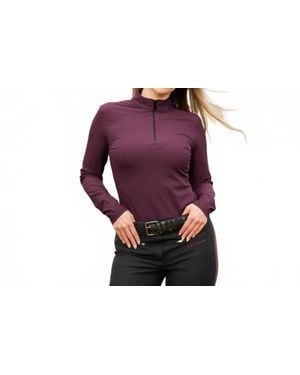 Equinavia Alexandra Ribbed Training Shirt - Purple