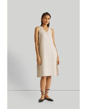 REISTOR Hemp A-Line Midi Dress - White