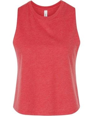 Bella Canvas Racerback Crop Tank - Red