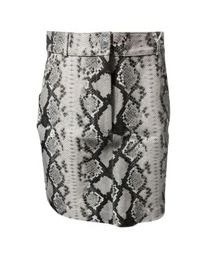 Maje Jupita Embossed Mini Skirt - Gray