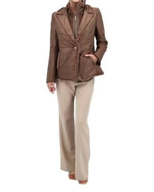 Diomi Mink Nylon Jacket - Brown