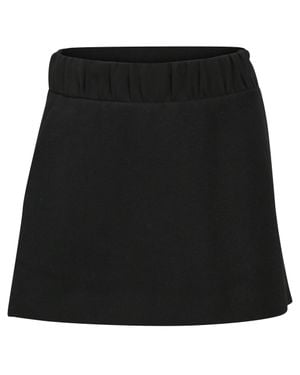 Neil Barrett Mini Gartered Waist A-Line Skirt - Black