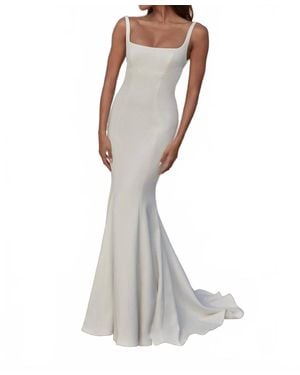 Justin Alexander Square Neck Wedding Gown - White