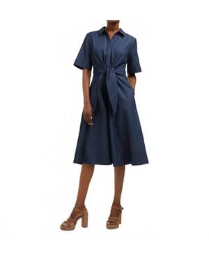 Draper James Riley Midi Shirtdress - Blue