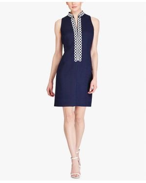 American Living Jacquard Sheath Dress - Blue