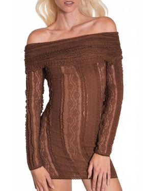 Charo Ruiz Nik Short Dress - Brown