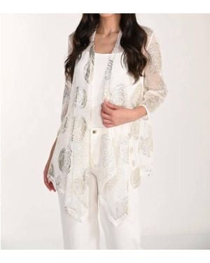 FRANK LYMAN Throw Over Cardigan - White