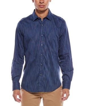 Robert Graham Mateo Woven Shirt - Blue