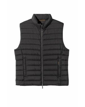Moorer Calaf Stand Collar Down Vest - Black