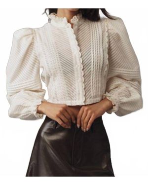 Lovaan Quin Puff-Sleeve Top - Multicolor