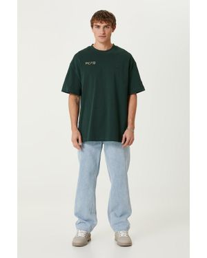 PCFG Store Cotton Tee With Emboss Detail - Green