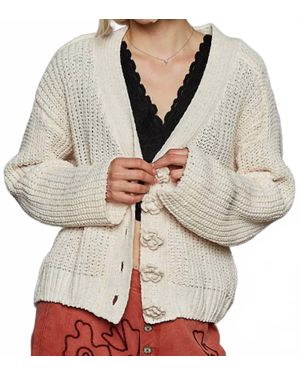Pol V-Neck Long Sleeve Regular Fit Cardigan - Gray