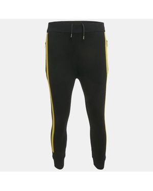 Neil Barrett Technical Knit Slim Fit Low Rise Pants - Black