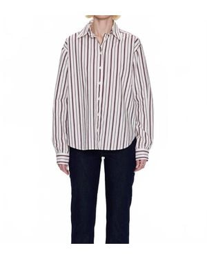 Pistola Finlay Oversized Button Up Shirt - White
