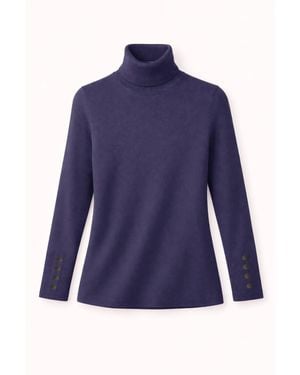 J'Envie/Eli Talia Turtleneck Sweater - Blue