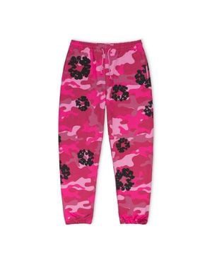 DENIM TEARS Camo Camo Wreath Sweatpants - Pink