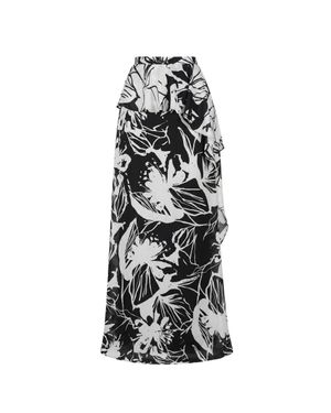 Trussardi Black Polyester Skirt