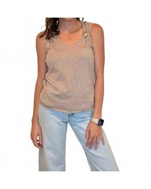 Aapparella Seastar Detail Tank Top - Brown