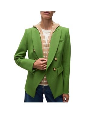 Veronica Beard Cashmere Hoodie Dickey Insert - Green