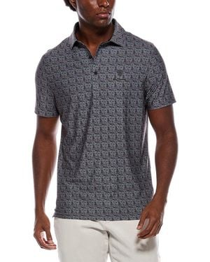 Ben Sherman Psychedelic Hemlet Tech Jersey Sports Fit Polo Shirt - Gray