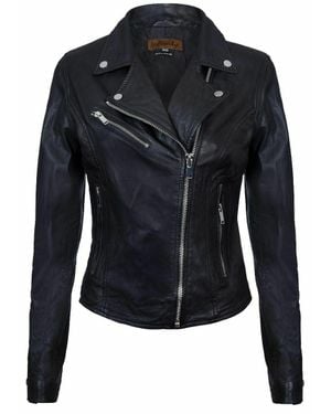 Infinity Leather Classic Brando Biker Jacket-Loughton - Black