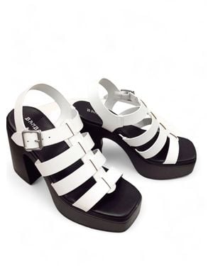 Ccocci Domain Platform Fisherman Heel Sandal - Black