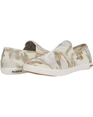 Seavees Baja Slip On Sneaker Cream Camouflage Comfort Shoes Khd368 - White