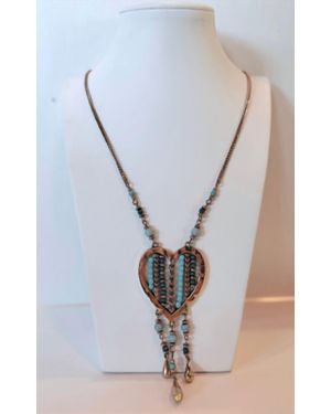 SONYA Heart Necklace - Blue