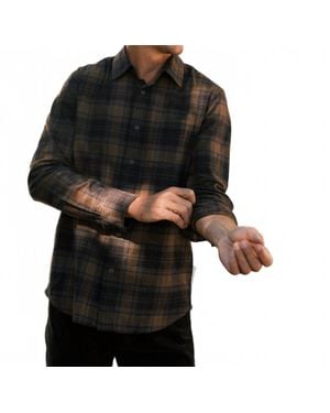 Grayers Cape Stretch Plain Weave Shirt - Black
