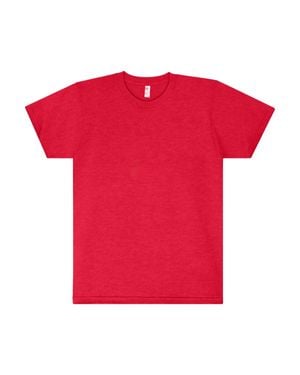 LOS ANGELES APPAREL Usa-Made 50/50 T-Shirt - Red