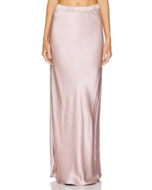 Nation Ltd Gaia Bias Cut Maxi Skirt - Pink