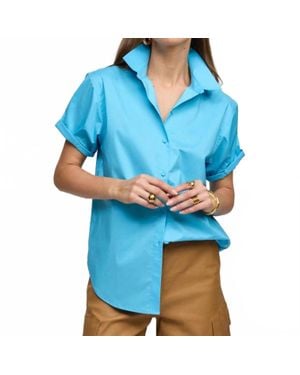 Hinson Wu Lucie Short Sleeve Shirt - Blue