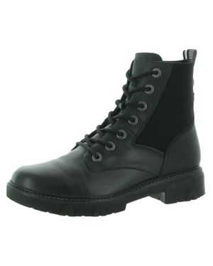 Dr. Scholls Hudson Arch Support Ankle Combat Lace Up Boots in Natural Lyst