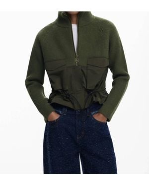Desigual Tampere Zipped Jacket - Green