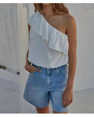 By Together Willow Ruffle Top - Blue