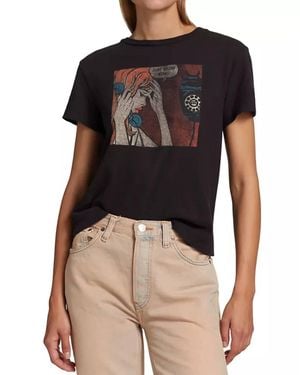 RE/DONE Just Send Wine Classic Tee - Black