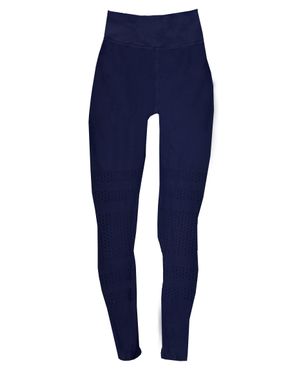 Phat Buddha Textured Capri Leggings M/L - Blue