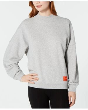 Calvin Klein Monogram Lounge Long Sleeve Sweatshirt - Gray