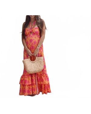 Main Strip Keeli Maxi Dress - Red