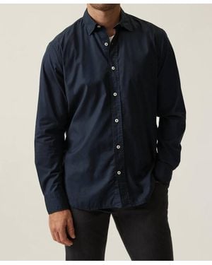 34 Heritage Luxe Twill Shirt - Blue