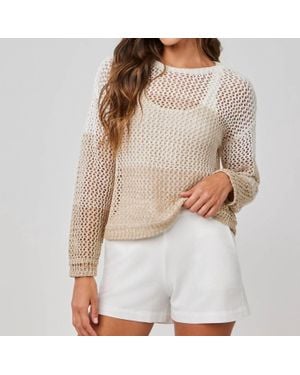 Bella Dahl Relaxed Drop Shoulder Sweater - Natural